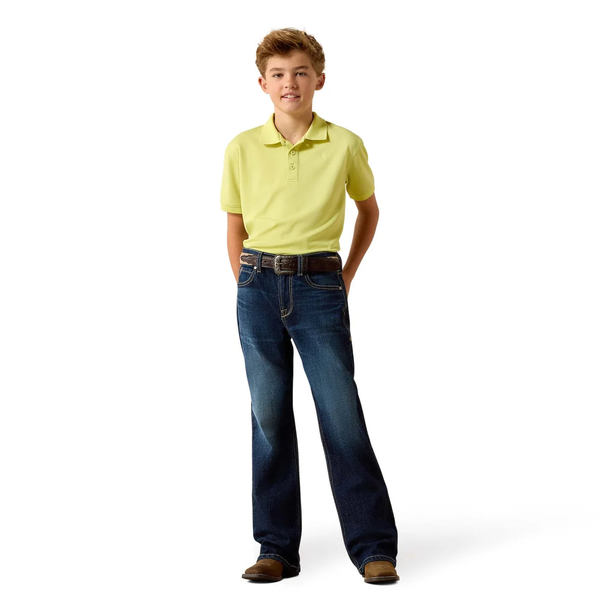 Ariat Boys B4 Relaxed Oliver Boot Cut Jeans