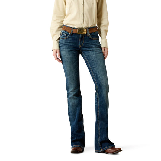 Ariat Womens Mid Rise Fiona Boot Cut Jeans