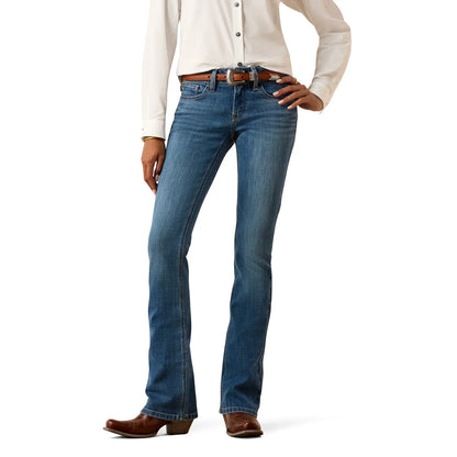 Ariat Womens Esti Mid Rise Boot Cut Jeans