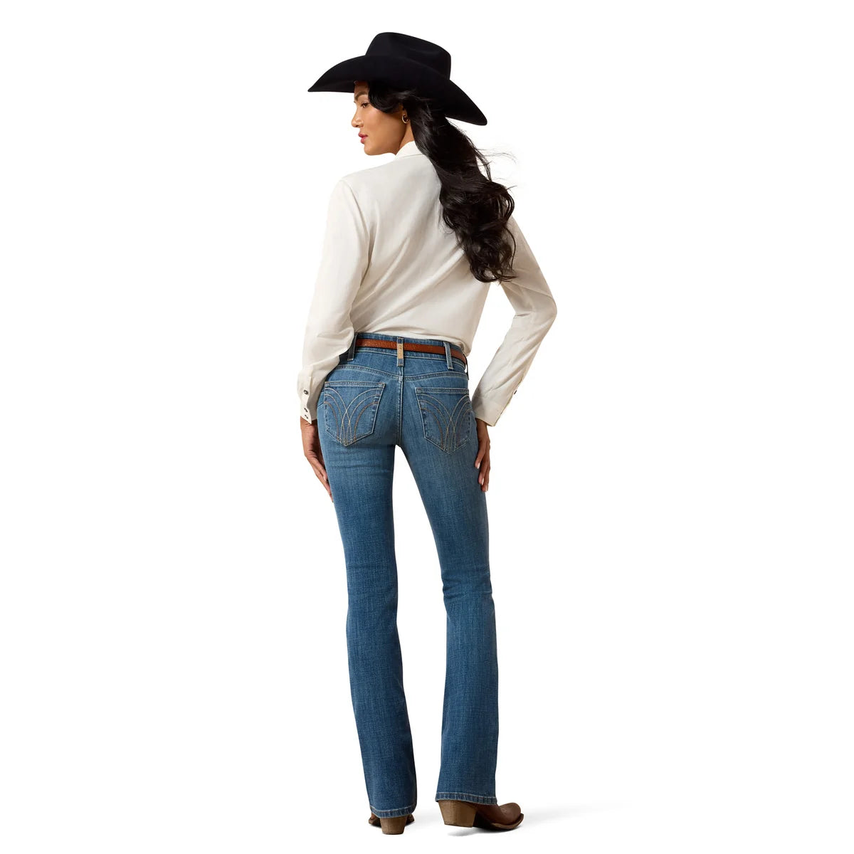 Ariat Womens Esti Mid Rise Boot Cut Jeans
