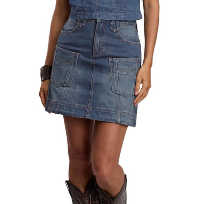 Stetson Womens Collection Denim Mini Skirt