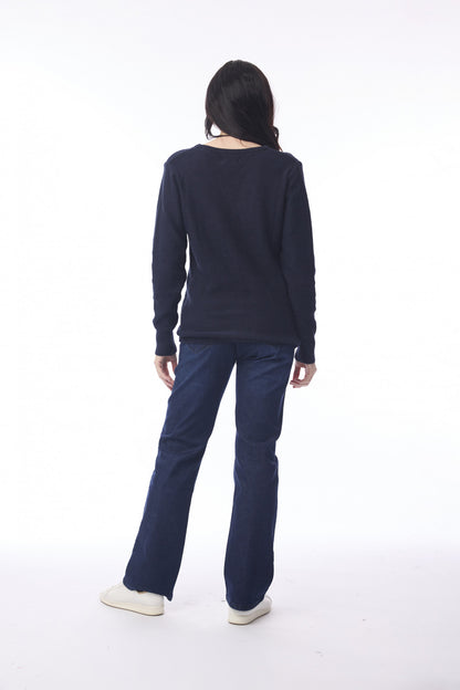 Orientique Womens Knit Cardigan Slub