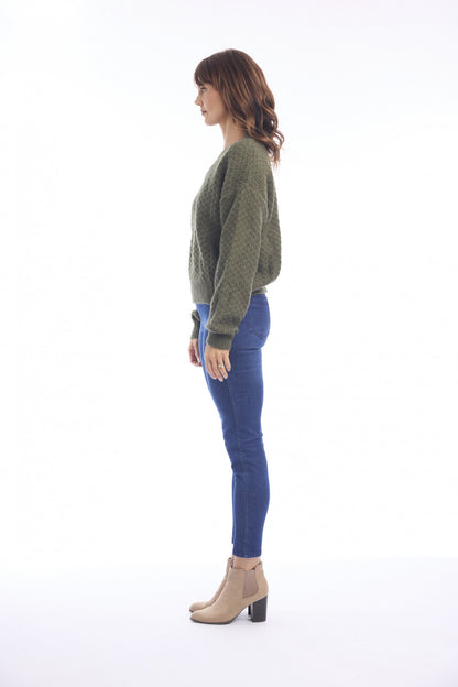 Escape Womens Knit Jumper V Neck