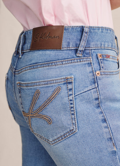 S.Kidman Womens Bimbi Mid Rise Boot Cut Regular Leg Jeans