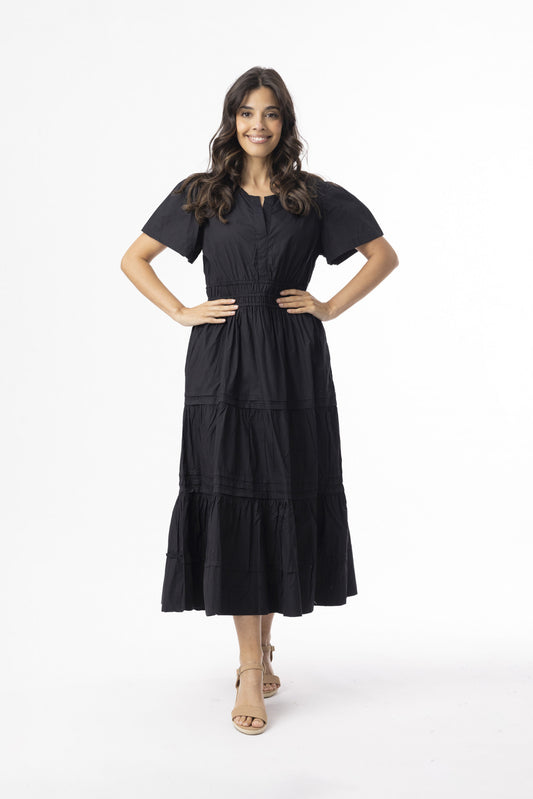 Orientique Womens Poplin Essentials Maxi Dress