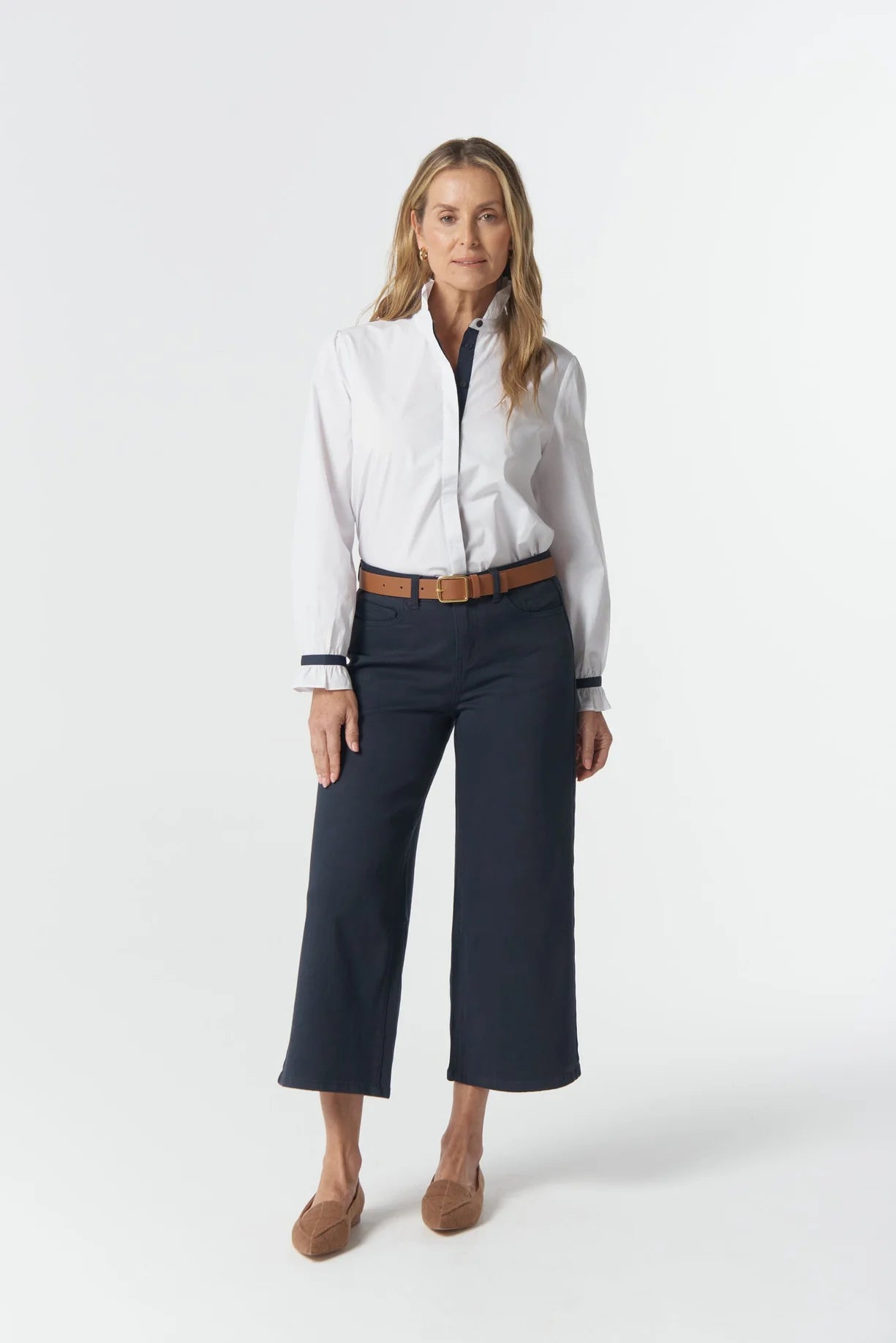 Goondiwindi Cotton Womens Sky Frill Shirt