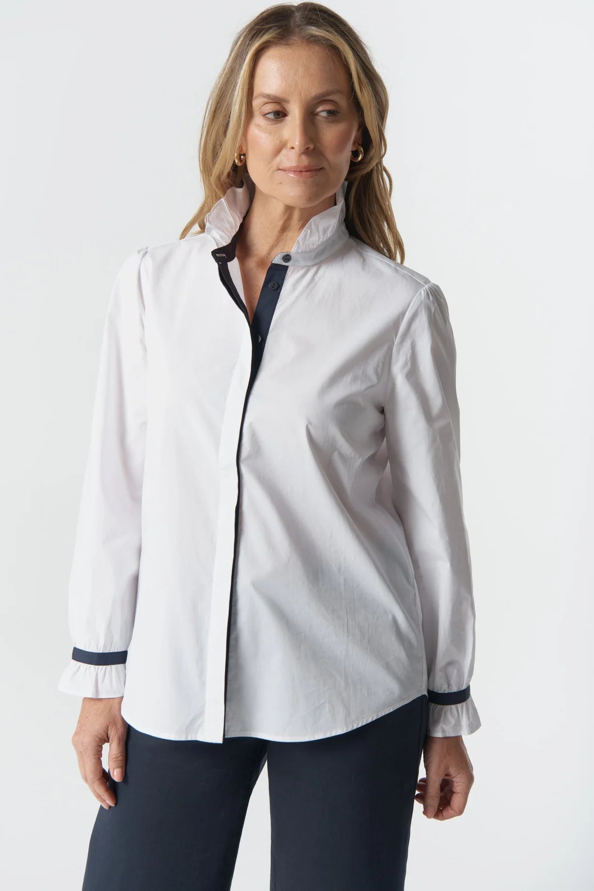 Goondiwindi Cotton Womens Sky Frill Shirt