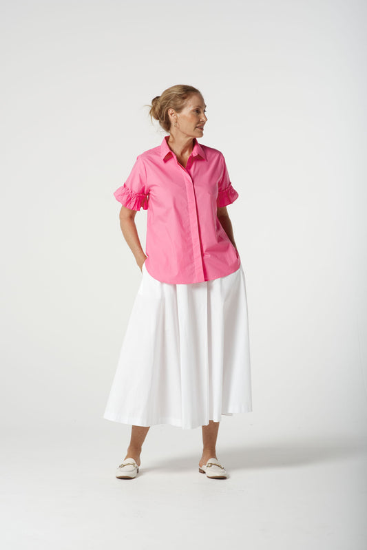Goondiwindi Cotton Womens Ruffle Sleeve Shirt