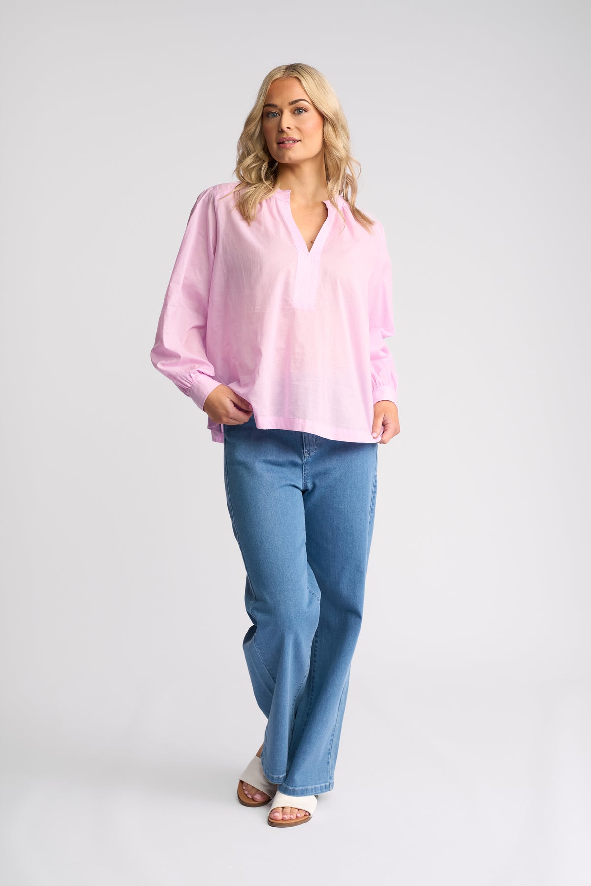 Vassalli Womens Lily 1/2 Placket Shirt