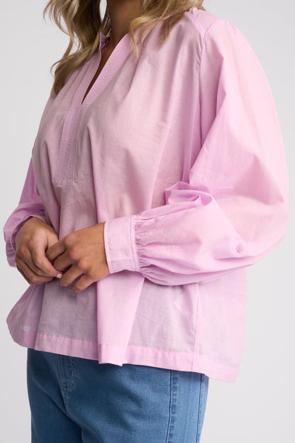 Vassalli Womens Lily 1/2 Placket Shirt