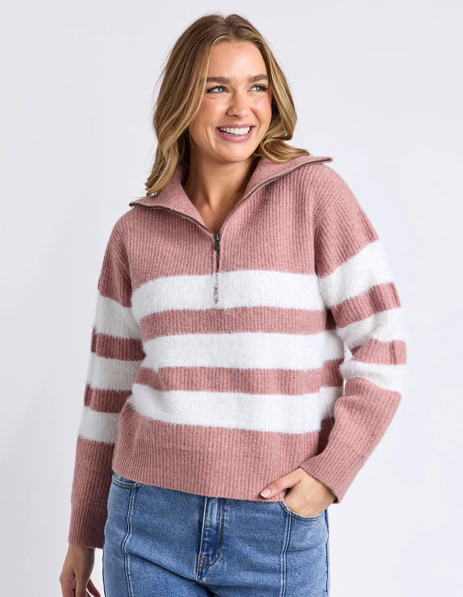 Foxwood Womens Gracie Zip Crew
