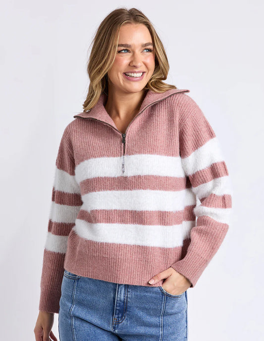 Foxwood Womens Gracie Zip Crew