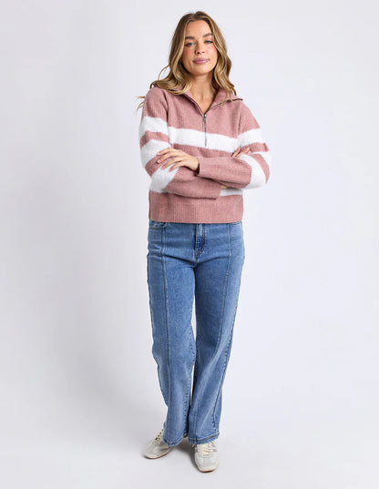 Foxwood Womens Gracie Zip Crew
