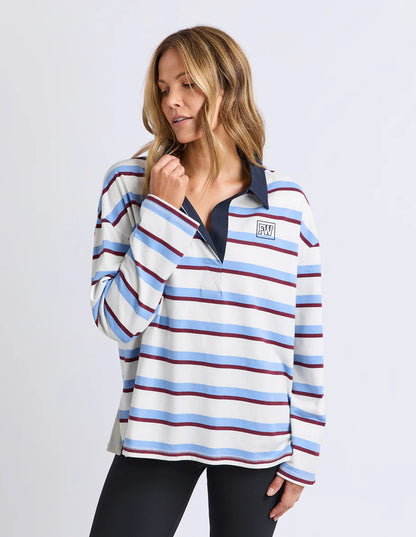 Foxwood Womens Cindy Stripe Rugby Top