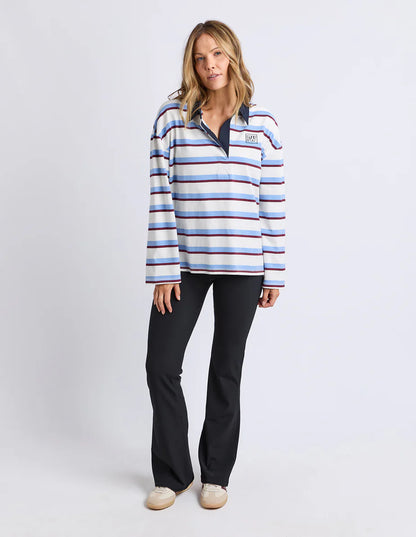 Foxwood Womens Cindy Stripe Rugby Top