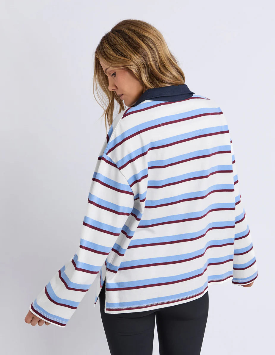 Foxwood Womens Cindy Stripe Rugby Top