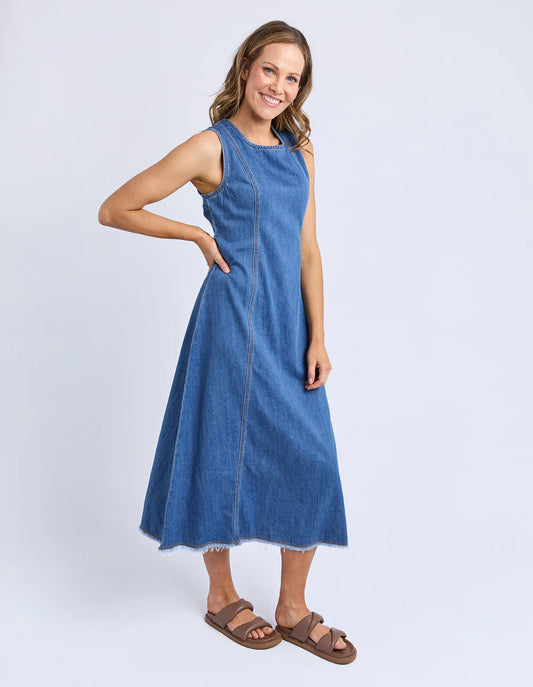 Foxwood Womens Solene Denim Dress