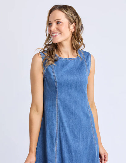 Foxwood Womens Solene Denim Dress
