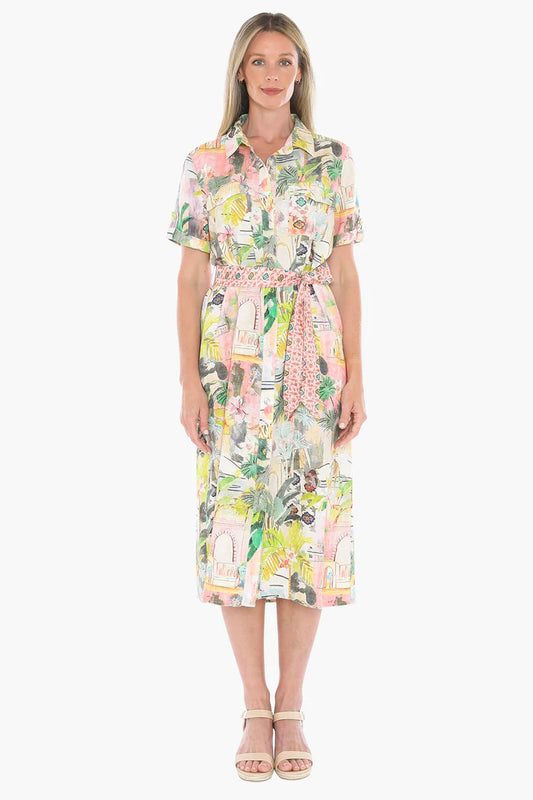 Jump Womens Tiger Island Tie Dress