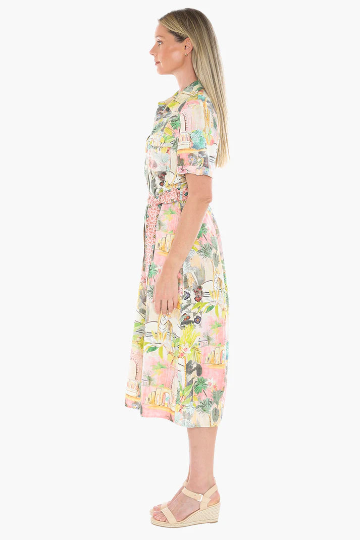 Jump Womens Tiger Island Tie Dress
