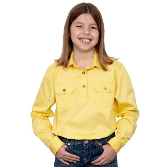 Just Country Kids Kenzie 1/2 Button L/s Shirt