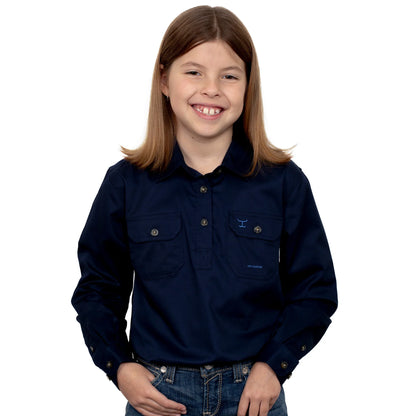 Just Country Kids Kenzie 1/2 Button L/s Shirt