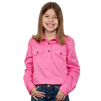 Just Country Kids Kenzie 1/2 Button L/s Shirt