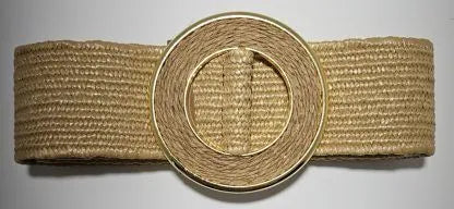 Hinako Womens Hollow Disk Stretch Belt