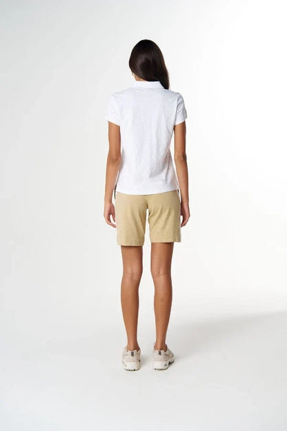 Cloth Paper Scissors Womens Collared Henley Shirt