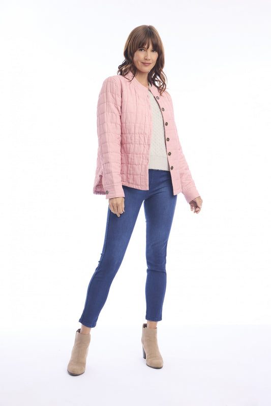 Escape Womens Linen Coat Quilted