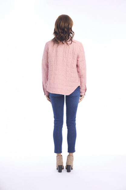 Escape Womens Linen Coat Quilted