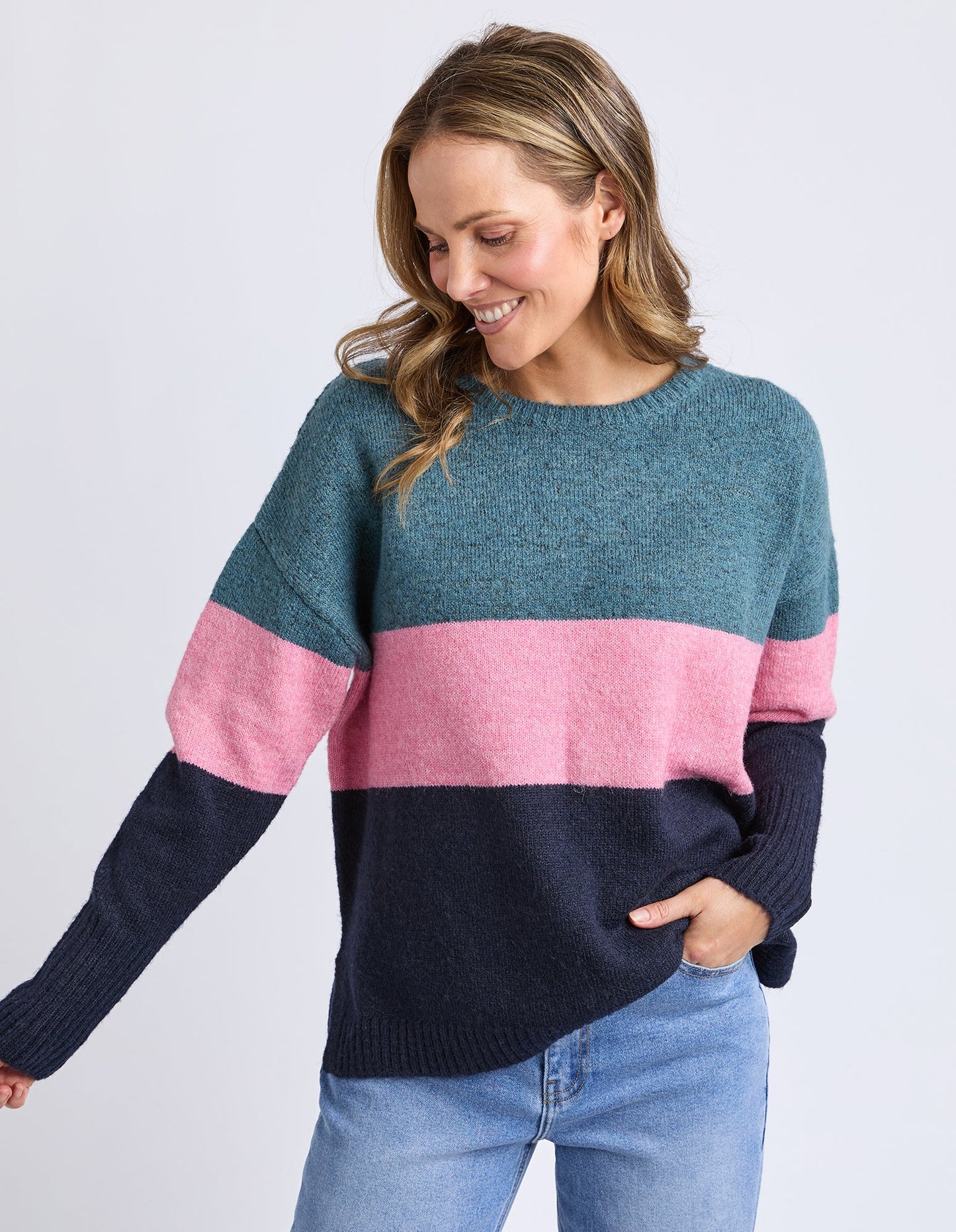 Elm Womens Cory Stripe Knit