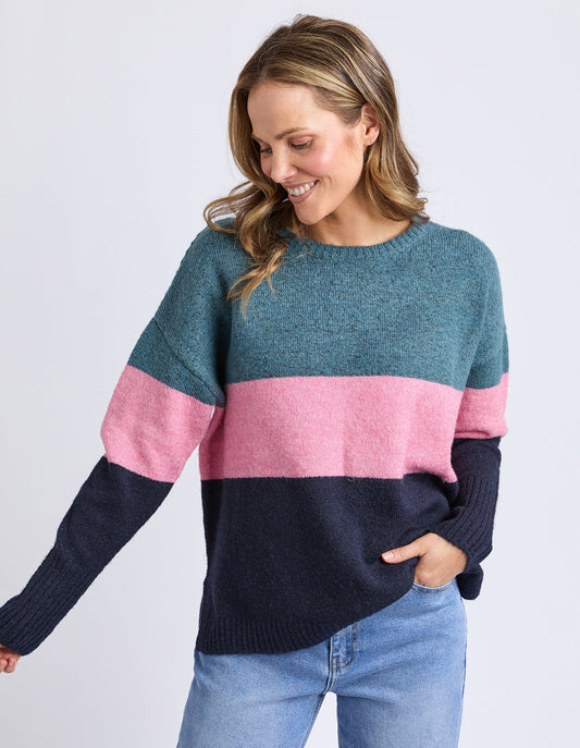 Elm Womens Cory Stripe Knit