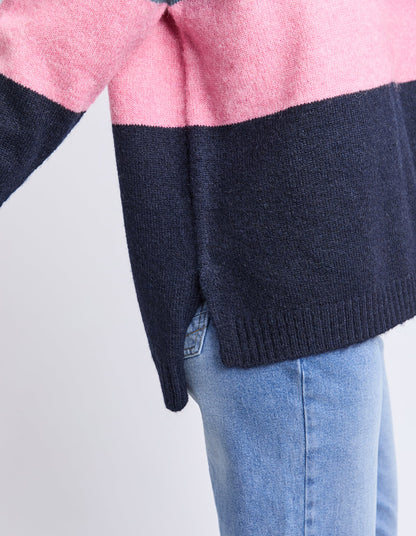 Elm Womens Cory Stripe Knit