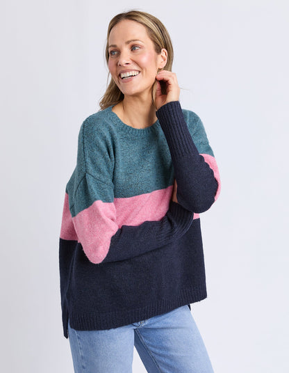 Elm Womens Cory Stripe Knit