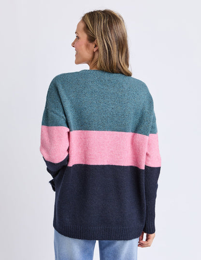 Elm Womens Cory Stripe Knit