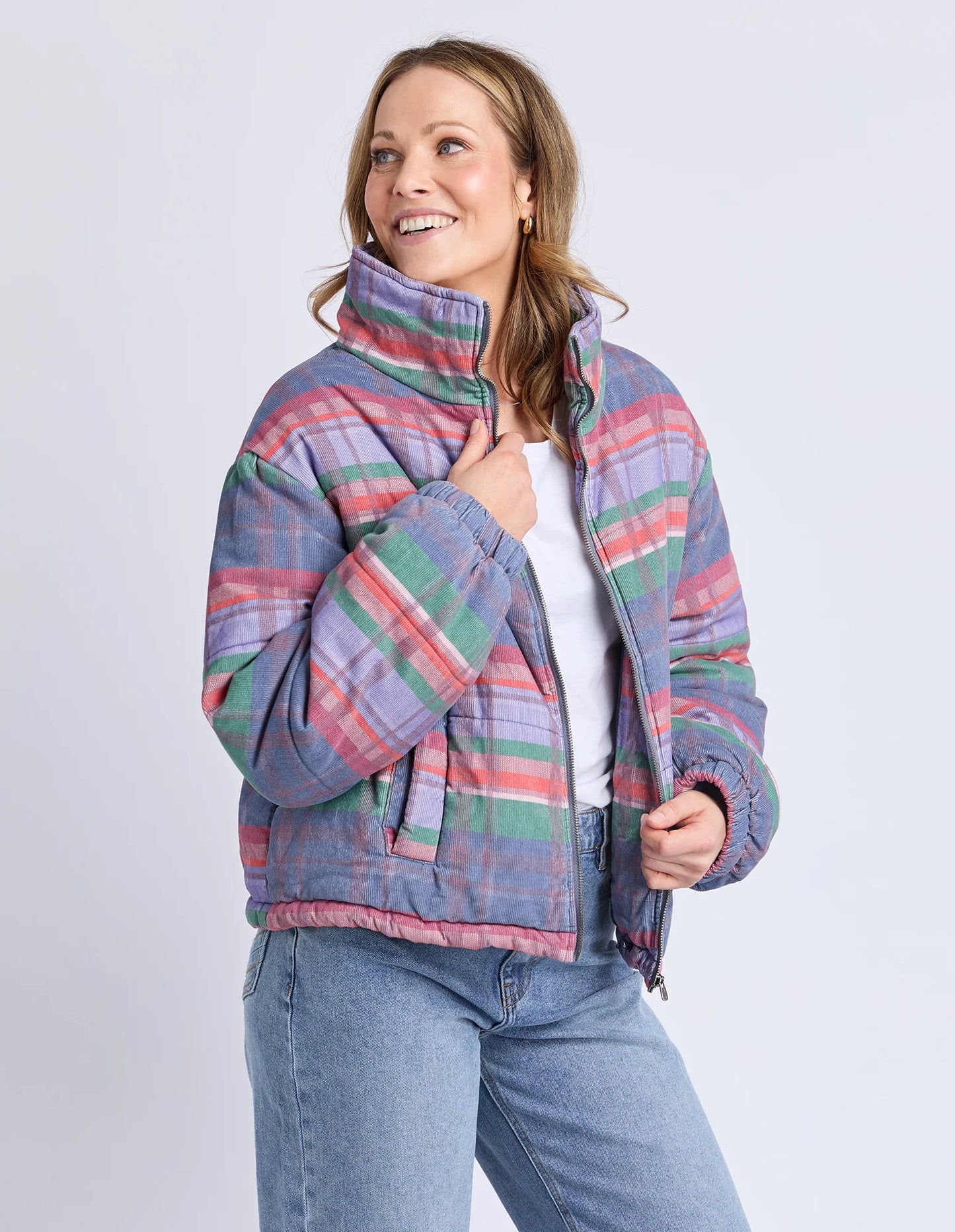 Elm Womens Cord Check Jacket