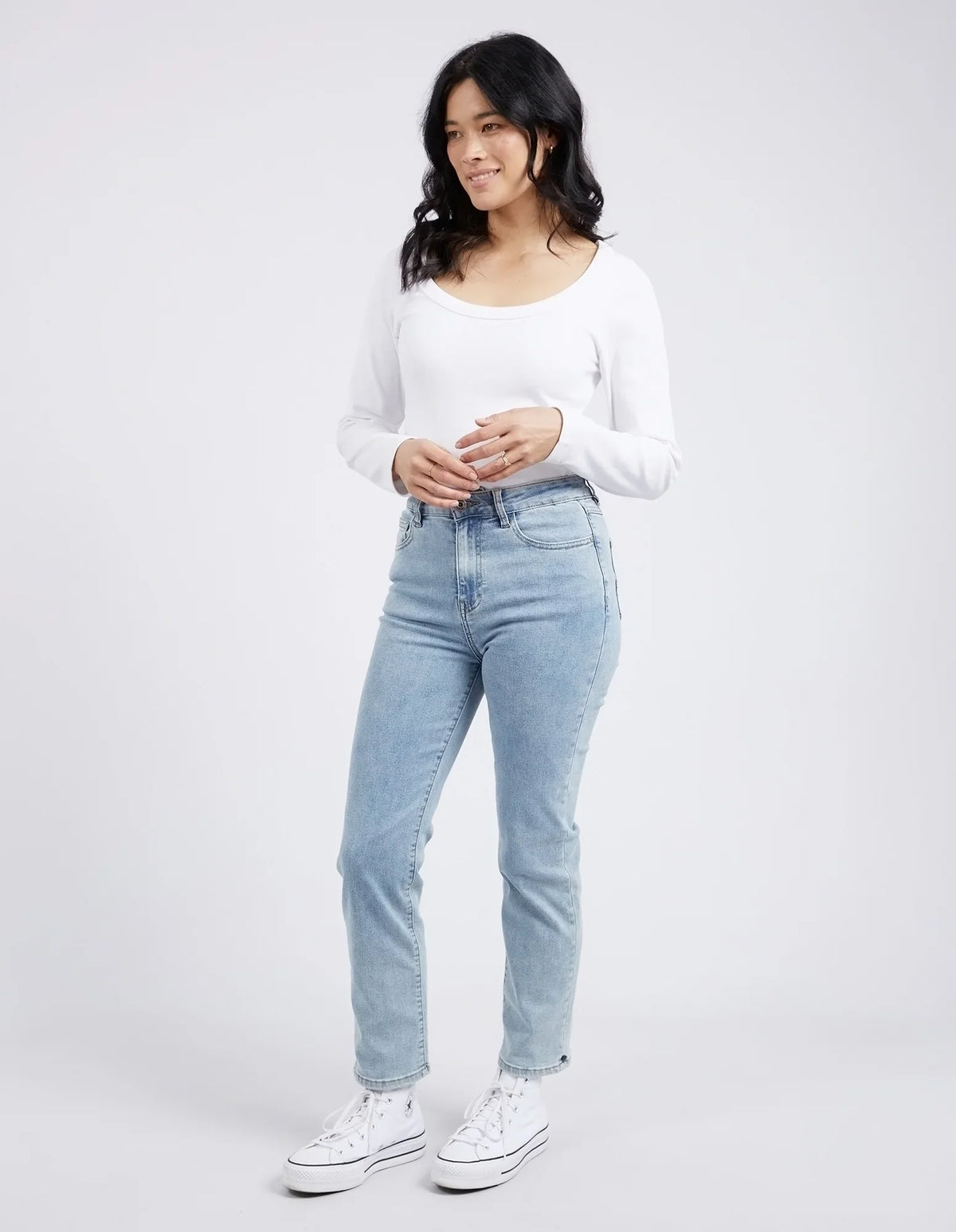 Elm Womens Ada Straight Leg Jeans