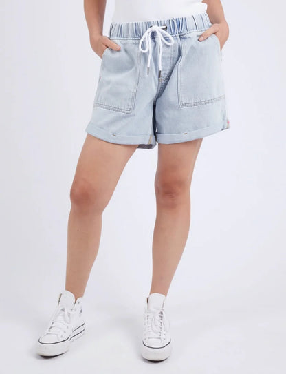 Elm Womens Emma Relaxed Denim Shorts