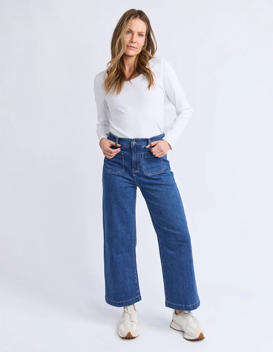 Elm Womens Alyssa Front Pocket Jeans