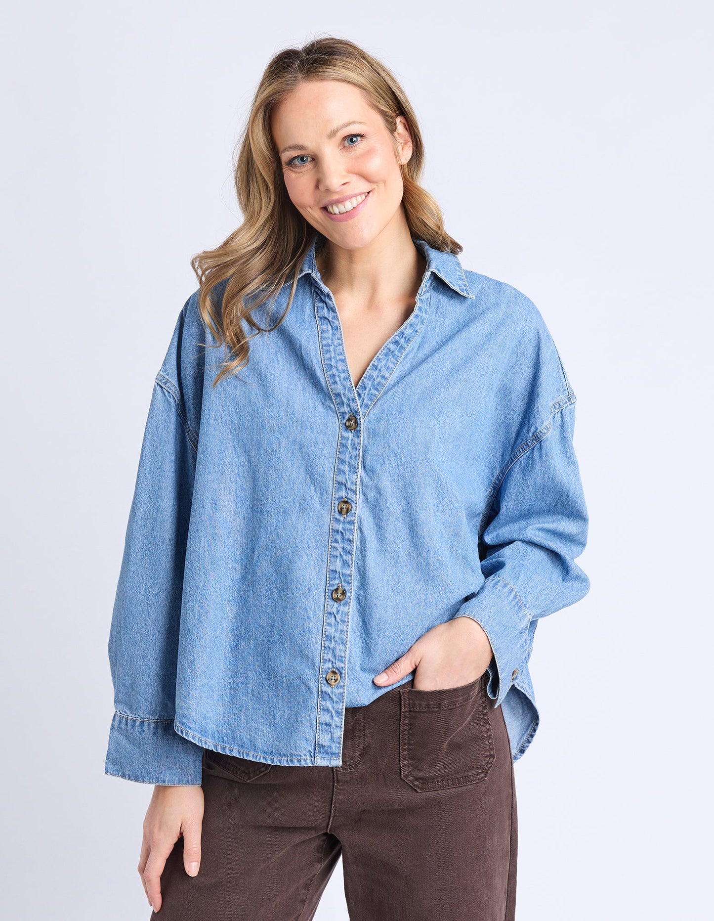Elm Womens Petra Denim Shirt