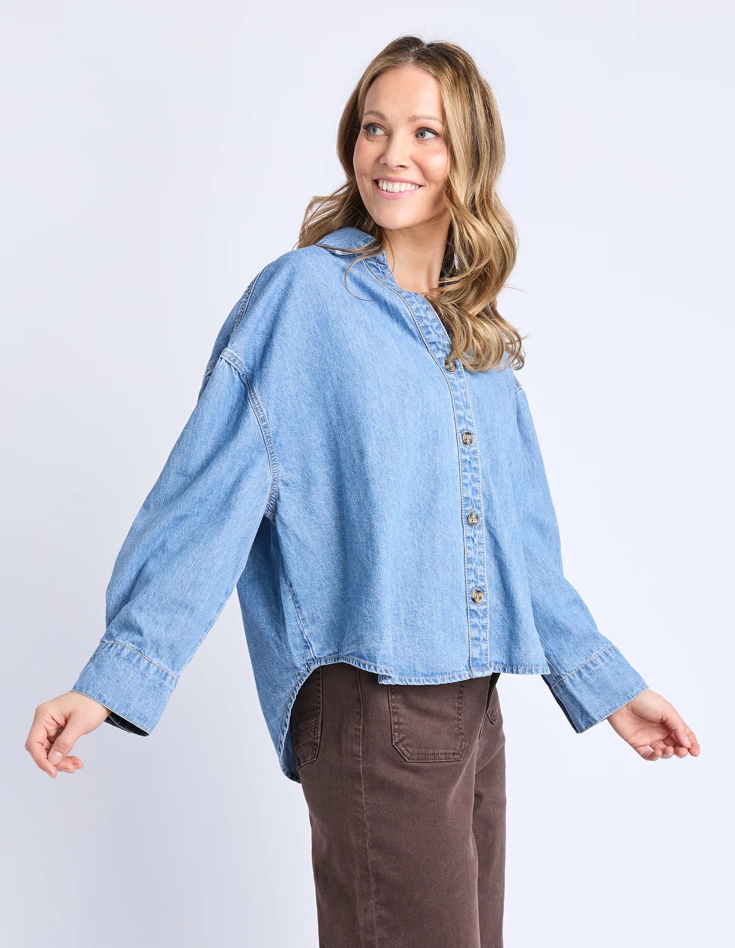 Elm Womens Petra Denim Shirt