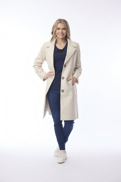 Orientique Womens 3 Button Coat
