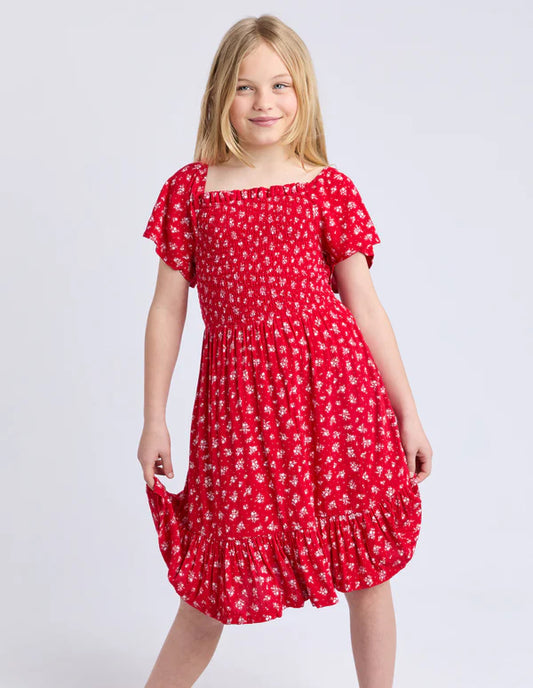 Eve Girl Poppy Shirred Dress