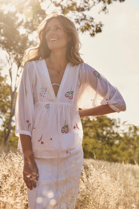 Adrift Womens Cairo Boho Blouse
