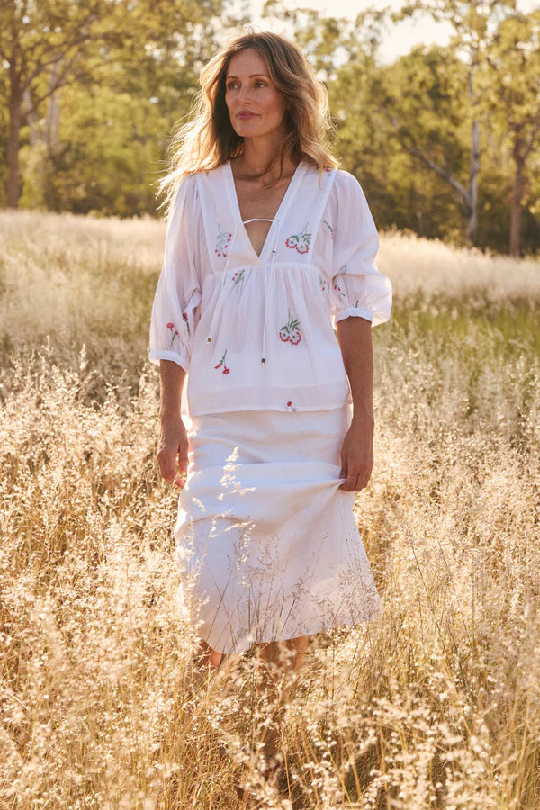 Adrift Womens Cairo Boho Blouse