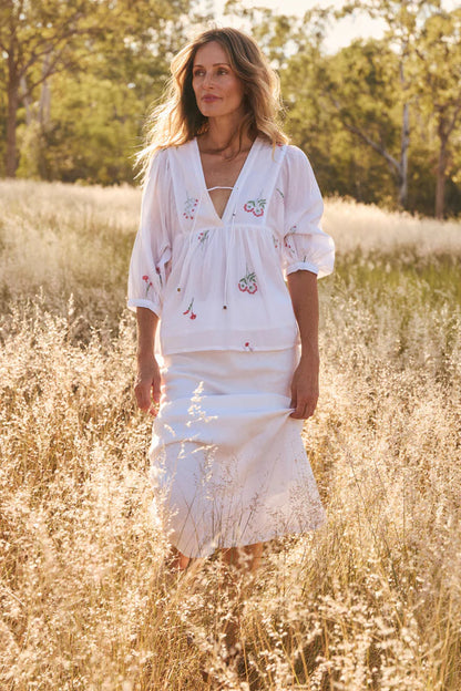 Adrift Womens Cairo Boho Blouse