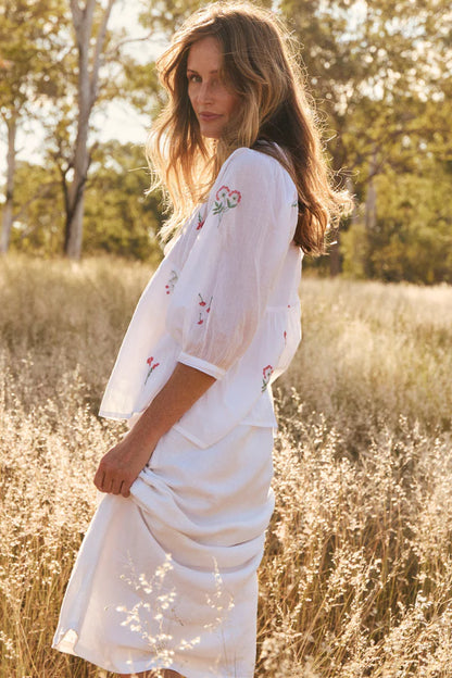 Adrift Womens Cairo Boho Blouse