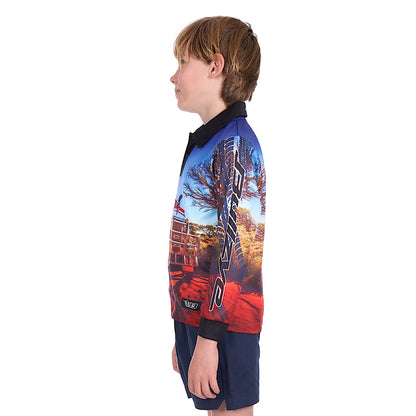 Bullzye Boys Roadtrain L/S Fishing Shirt