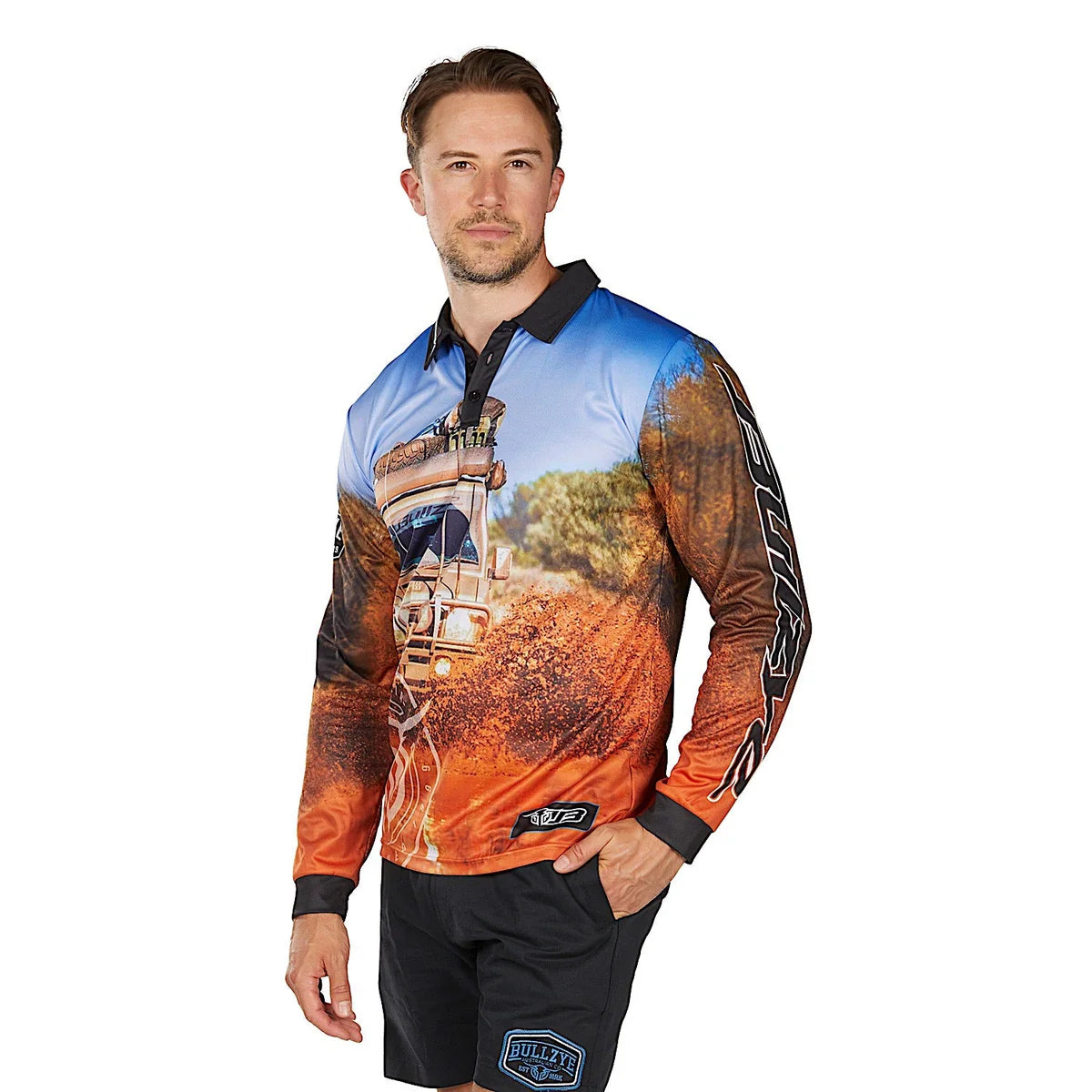 Bullzye Mens Blazing L/S Fishing Shirt